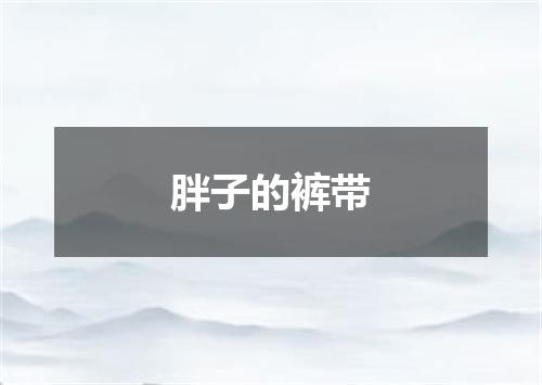 胖子的裤带