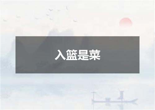 入篮是菜