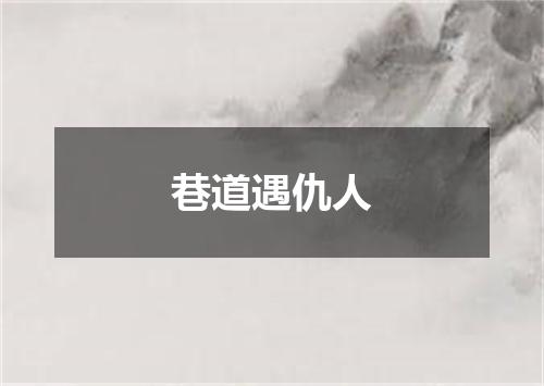 巷道遇仇人