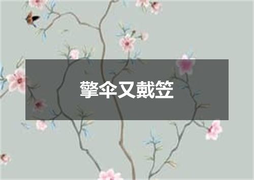 擎伞又戴笠