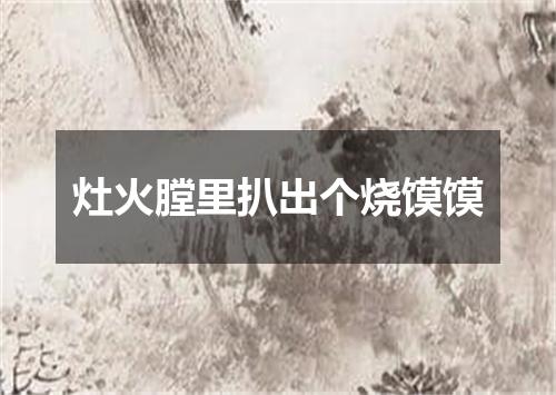 灶火膛里扒出个烧馍馍