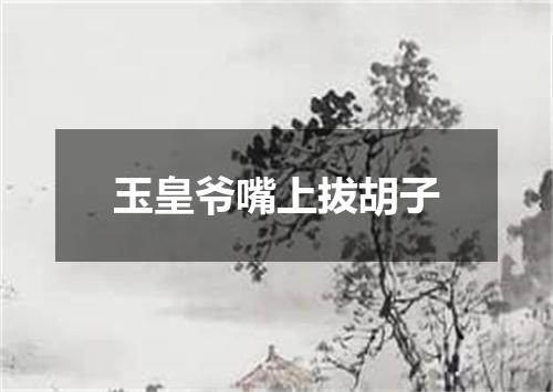 玉皇爷嘴上拔胡子