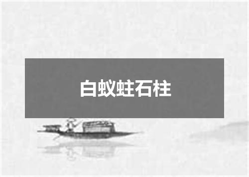 白蚁蛀石柱