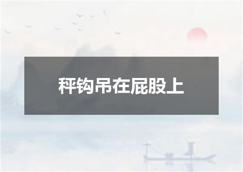 秤钩吊在屁股上