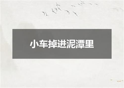 小车掉进泥潭里