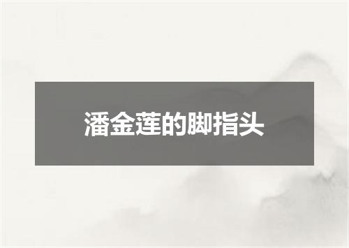潘金莲的脚指头