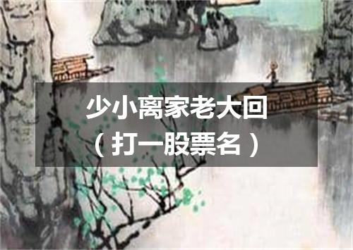 少小离家老大回（打一股票名）