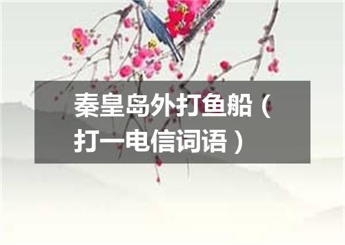 秦皇岛外打鱼船（打一电信词语）