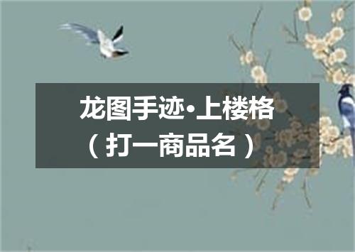 龙图手迹·上楼格（打一商品名）