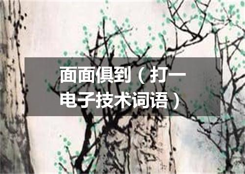 面面俱到（打一电子技术词语）