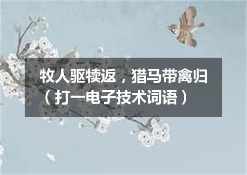 牧人驱犊返，猎马带禽归（打一电子技术词语）