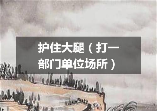 护住大腿（打一部门单位场所）
