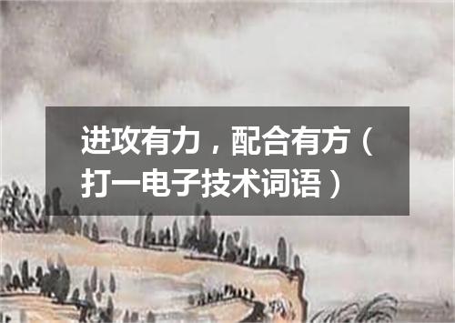 进攻有力，配合有方（打一电子技术词语）