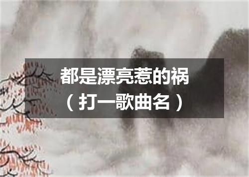 都是漂亮惹的祸（打一歌曲名）