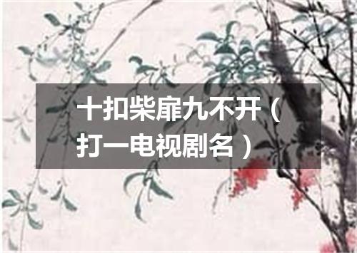 十扣柴扉九不开（打一电视剧名）