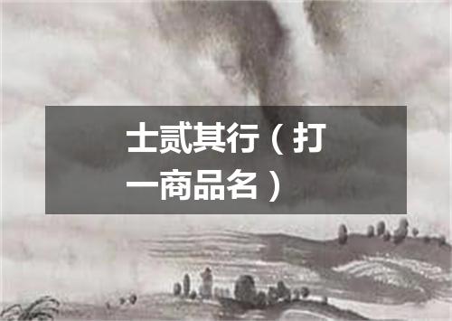 士贰其行（打一商品名）