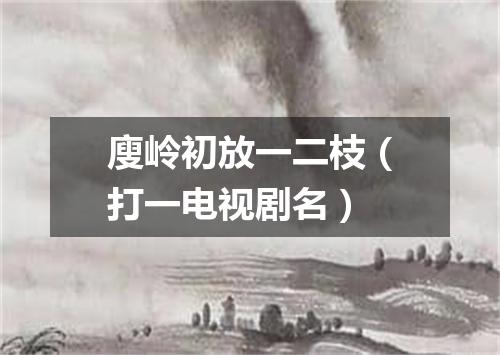 廋岭初放一二枝（打一电视剧名）