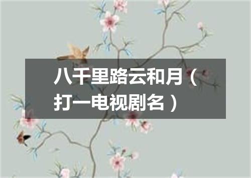 八千里路云和月（打一电视剧名）