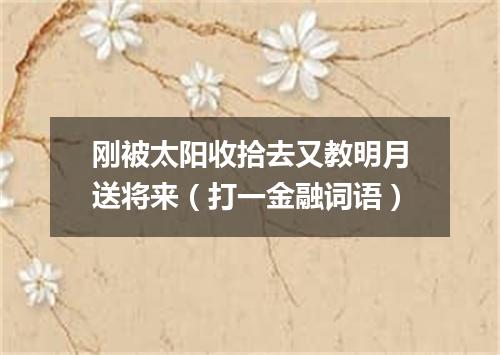 刚被太阳收拾去又教明月送将来（打一金融词语）