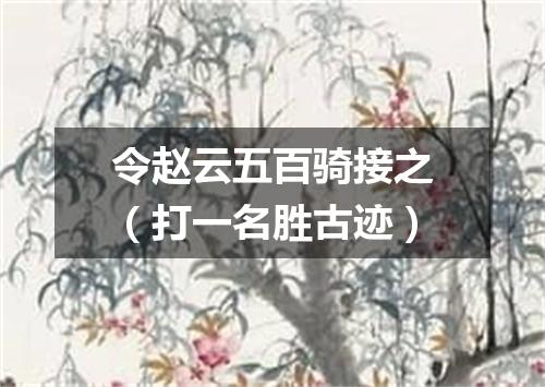 令赵云五百骑接之（打一名胜古迹）