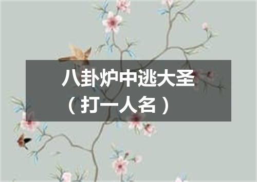 八卦炉中逃大圣（打一人名）