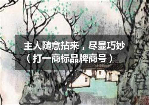 主人随意拈来，尽显巧妙（打一商标品牌商号）
